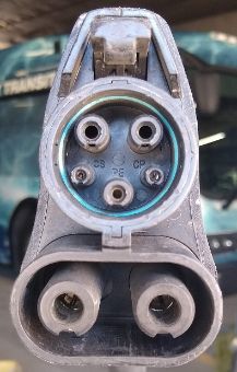 CCS1 connector front face